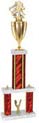 Trophy: 2-Post w/ Square/Oval Center Column & Trim