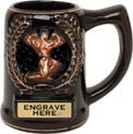  Ceramic Award Mug- Black w/ insert