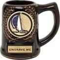  Ceramic Award Mug- Black w/ insert