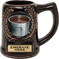  Ceramic Award Mug- Black w/ insert