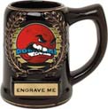 5 inch Black Ceramic Insert Award Mug