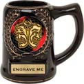  Ceramic Award Mug- Black w/ insert