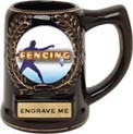 Ceramic Award Mug- Black w/ insert