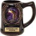 Ceramic Award Mug- Black w/ insert
