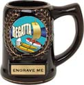  Ceramic Award Mug- Black w/ insert