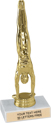 Trophy: Figure on marble base