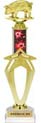 Mega-Star Riser Trophy with Column