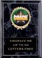 Plaque: Marbleized or Wood with Insert