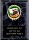 Plaque: Marbleized or Wood with Insert