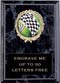 Plaque: Marbleized or Wood with Insert