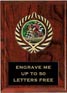 Plaque: Marbleized or Wood with Insert
