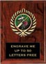 Plaque: Marbleized or Wood with Insert