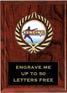 Plaque: Marbleized or Wood with Insert
