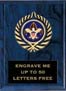 Plaque: Marbleized or Wood with Insert