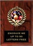 Plaque: Marbleized or Wood with Insert