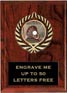 Plaque: Marbleized or Wood with Insert