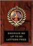 Plaque: Marbleized or Wood with Insert