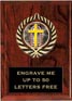 Plaque: Marbleized or Wood with Insert
