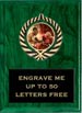 Plaque: Marbleized or Wood with Insert