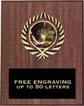 Plaque: Marbleized or Wood with Insert