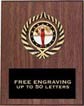Plaque: Marbleized or Wood with Insert