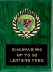 Plaque: Marbleized or Wood with Insert