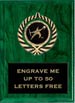 Plaque: Marbleized or Wood with Insert