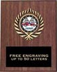 Plaque: Marbleized or Wood with Insert