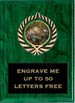 Plaque: Marbleized or Wood with Insert