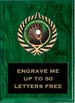 Plaque: Marbleized or Wood with Insert