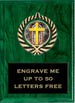 Plaque: Marbleized or Wood with Insert