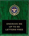 Plaque: Marbleized or Wood with Insert