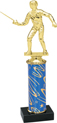 Trophy: Interchangeable Column w/ Black Marble Base