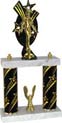 Trophy: Triple Star Backdrop 2-Post w/ Trim