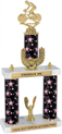 Trophy: 2-Post w/ Wreath Riser & Trim