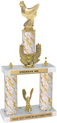 Trophy: 2-Post w/ Wreath Riser & Trim