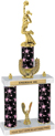 Trophy: 2-Post w/ Wreath Riser & Trim
