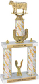 Trophy: 2-Post w/ Wreath Riser & Trim
