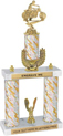 Trophy: 2-Post w/ Wreath Riser & Trim