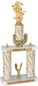 Trophy: 2-Post w/ Wreath Riser & Trim