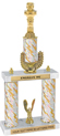 Trophy: 2-Post w/ Wreath Riser & Trim