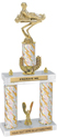 Trophy: 2-Post w/ Wreath Riser & Trim