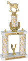 Trophy: 2-Post w/ Wreath Riser & Trim