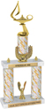 Trophy: 2-Post w/ Wreath Riser & Trim