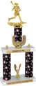 Trophy: 2-Post w/ Wreath Riser & Trim