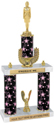 Trophy: 2-Post w/ Wreath Riser & Trim