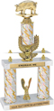 Trophy: 2-Post w/ Wreath Riser & Trim