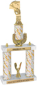 Trophy: 2-Post w/ Wreath Riser & Trim