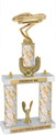 Trophy: 2-Post w/ Wreath Riser & Trim