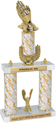 Trophy: 2-Post w/ Wreath Riser & Trim